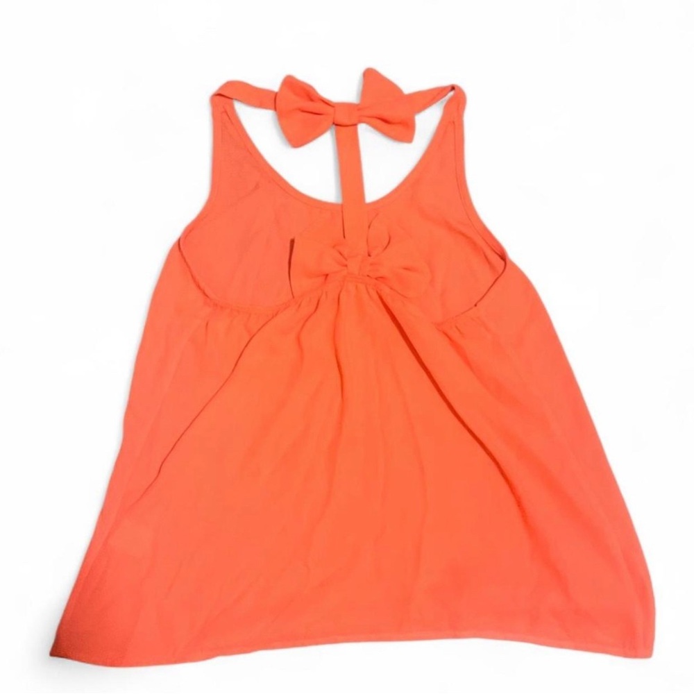 Poetry Coral Bow-Back Racerback Tank‎